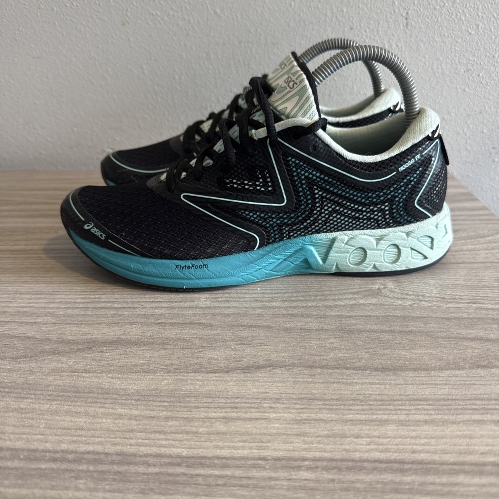 Asics Noosa FF F821116 FlyteFoam Sneakers Teal Black Womens Sz 8 Shoes